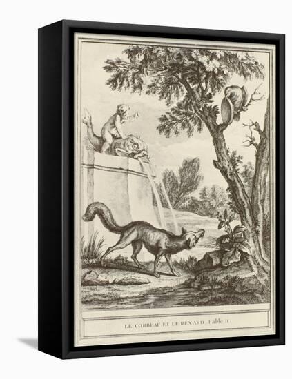 The Fox and the Crow-Jean-Baptiste Oudry-Framed Premier Image Canvas