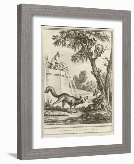 The Fox and the Crow-Jean-Baptiste Oudry-Framed Giclee Print