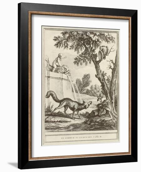 The Fox and the Crow-Jean-Baptiste Oudry-Framed Giclee Print