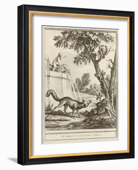 The Fox and the Crow-Jean-Baptiste Oudry-Framed Giclee Print