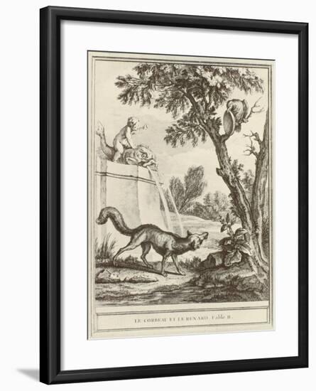 The Fox and the Crow-Jean-Baptiste Oudry-Framed Giclee Print