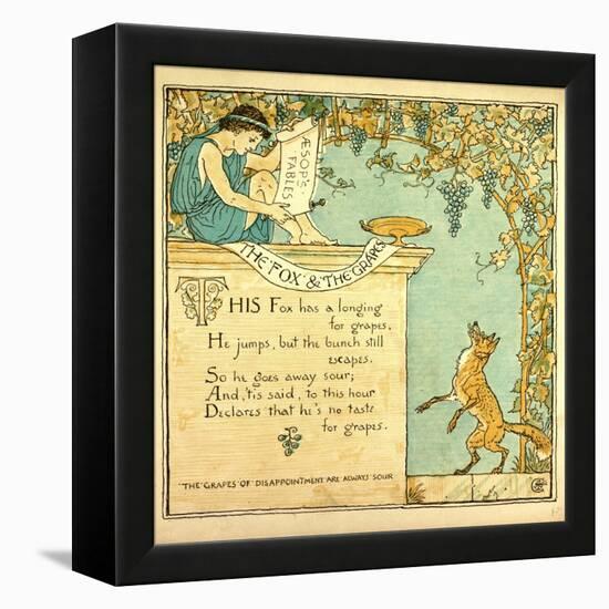 The Fox and the Grapes-null-Framed Premier Image Canvas