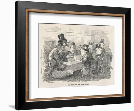 The Fox and the Guinea-Pigs-null-Framed Art Print