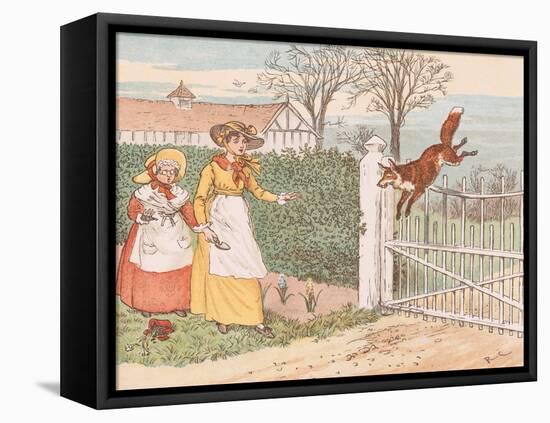 The Fox Jumps over the Parson's Gate-Randolph Caldecott-Framed Premier Image Canvas