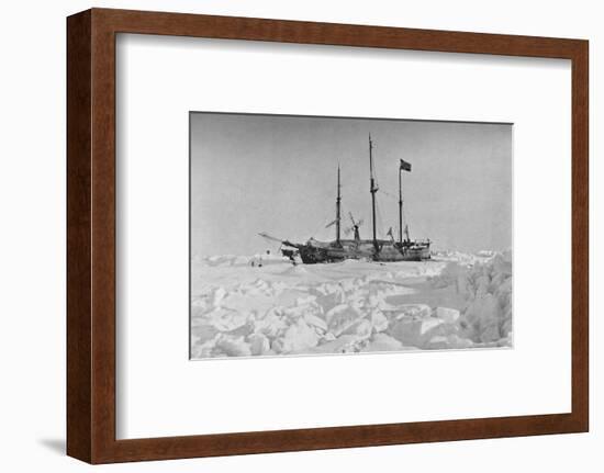 'The Fram in the Ice'. 1895, (1897)-Unknown-Framed Photographic Print