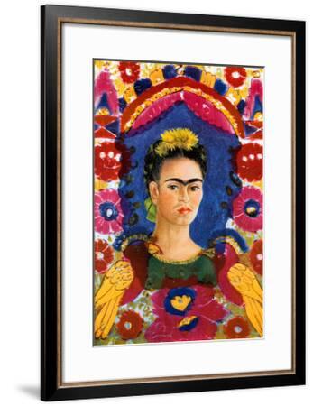 'The Frame' Mounted Print - Frida Kahlo | Art.com
