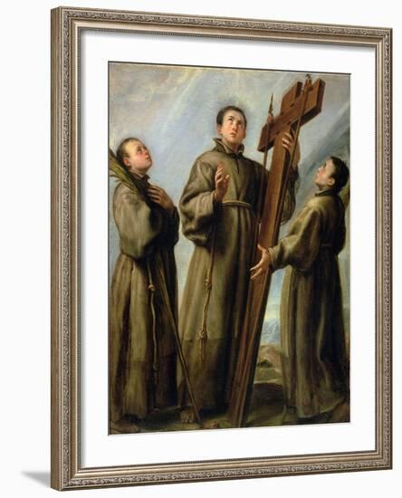 The Franciscan Martyrs in Japan-Don Juan Carreno de Miranda-Framed Giclee Print