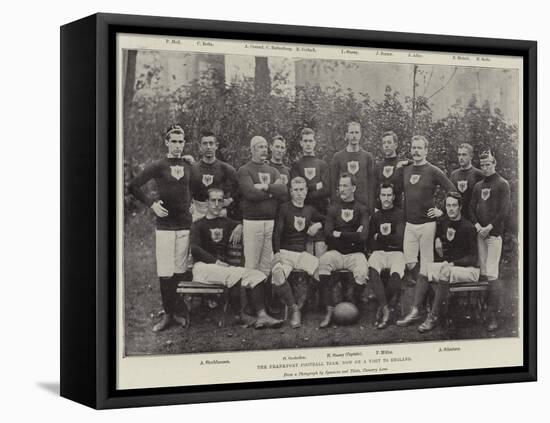 The Frankfort Football Team, Now on a Visit to England-null-Framed Premier Image Canvas