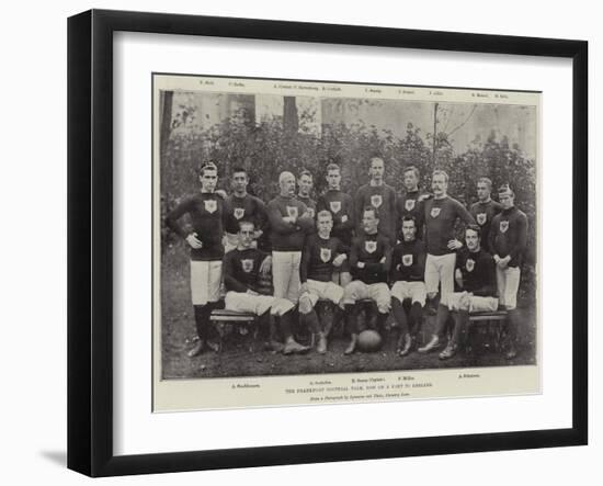 The Frankfort Football Team, Now on a Visit to England-null-Framed Giclee Print