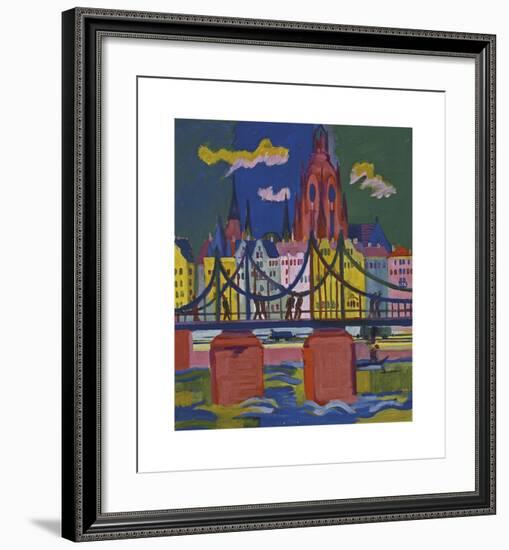 The Frankfurt Cathedral-Ernst Ludwig Kirchner-Framed Premium Giclee Print