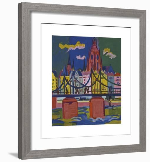 The Frankfurt Cathedral-Ernst Ludwig Kirchner-Framed Premium Giclee Print