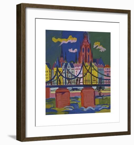 The Frankfurt Cathedral-Ernst Ludwig Kirchner-Framed Premium Giclee Print