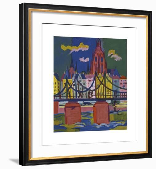 The Frankfurt Cathedral-Ernst Ludwig Kirchner-Framed Premium Giclee Print