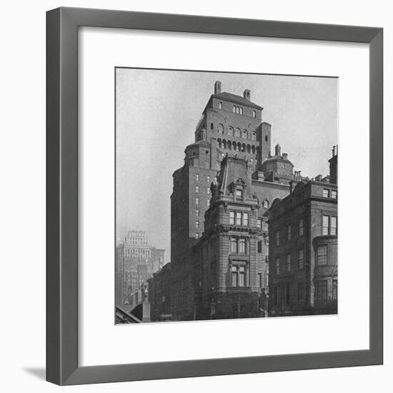 The Fraternity Clubs Building from Madison Avenue, New York City, 1924-Unknown-Framed Photographic Print