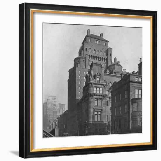 The Fraternity Clubs Building from Madison Avenue, New York City, 1924-Unknown-Framed Photographic Print