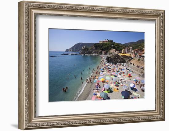 The Free Beach in the Old Town at Monterosso Al Mare-Mark Sunderland-Framed Photographic Print