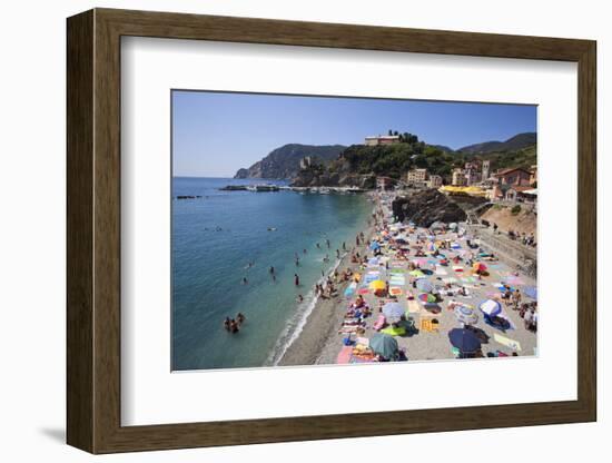 The Free Beach in the Old Town at Monterosso Al Mare-Mark Sunderland-Framed Photographic Print