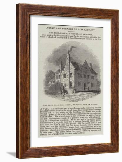 The Free Grammar-School, Newport, Isle of Wight-null-Framed Giclee Print