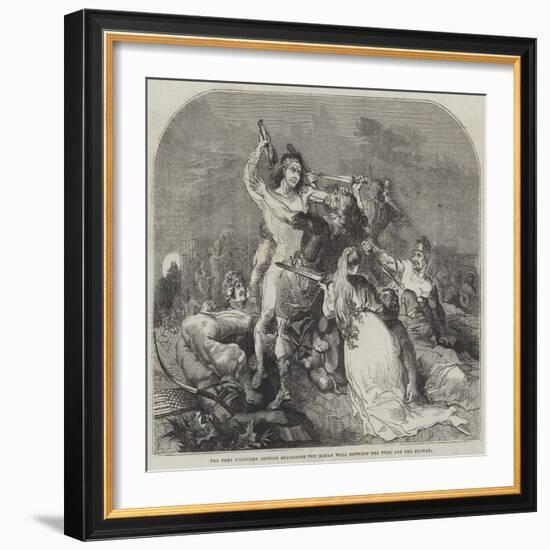 The Free Northern Britons Surprising the Roman Wall Between the Tyne and the Solway-null-Framed Giclee Print