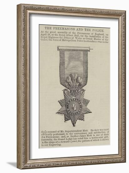 The Freemasons and the Police-null-Framed Giclee Print