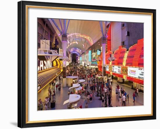 The Freemont Street Experience in Downtown Las Vegas, Las Vegas, Nevada, USA, North America-Gavin Hellier-Framed Photographic Print