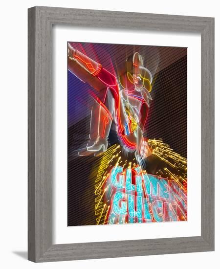 The Freemont Street Experience in Downtown Las Vegas, Las Vegas, Nevada, USA, North America-Gavin Hellier-Framed Photographic Print