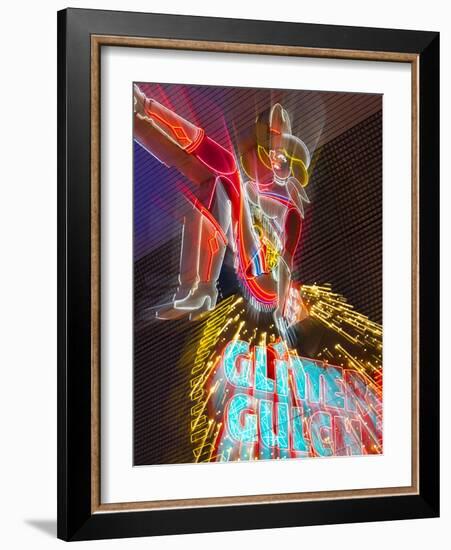 The Freemont Street Experience in Downtown Las Vegas, Las Vegas, Nevada, USA, North America-Gavin Hellier-Framed Photographic Print