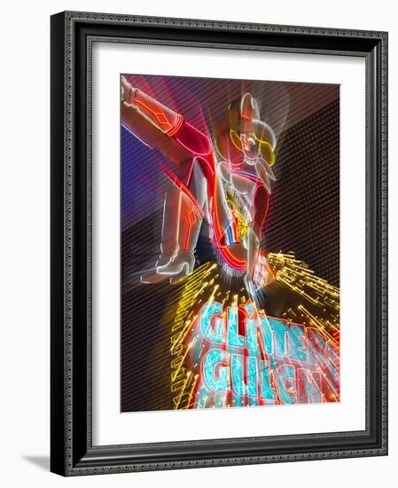 The Freemont Street Experience in Downtown Las Vegas, Las Vegas, Nevada, USA, North America-Gavin Hellier-Framed Photographic Print