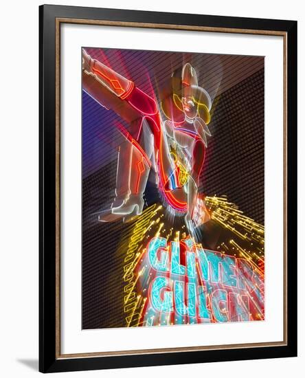 The Freemont Street Experience in Downtown Las Vegas, Las Vegas, Nevada, USA, North America-Gavin Hellier-Framed Photographic Print