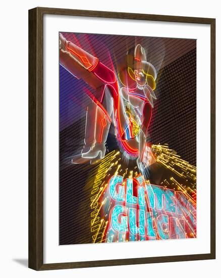 The Freemont Street Experience in Downtown Las Vegas, Las Vegas, Nevada, USA, North America-Gavin Hellier-Framed Photographic Print