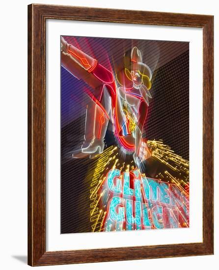 The Freemont Street Experience in Downtown Las Vegas, Las Vegas, Nevada, USA, North America-Gavin Hellier-Framed Photographic Print