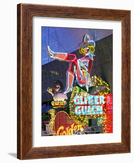 The Freemont Street Experience in Downtown Las Vegas, Las Vegas, Nevada, USA, North America-Gavin Hellier-Framed Photographic Print