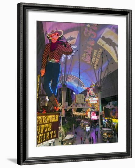 The Freemont Street Experience in Downtown Las Vegas, Las Vegas, Nevada, USA, North America-Gavin Hellier-Framed Photographic Print