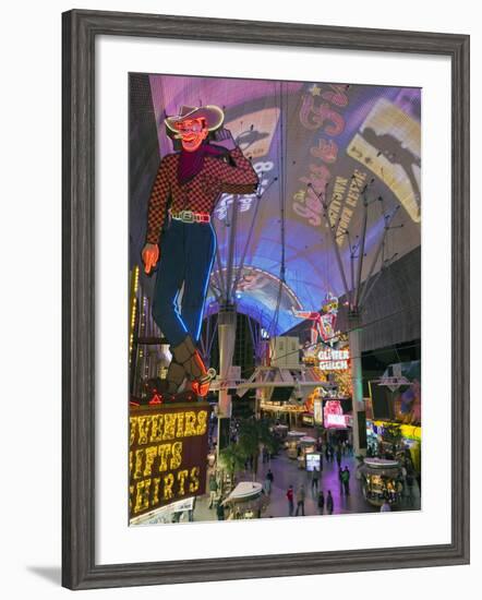 The Freemont Street Experience in Downtown Las Vegas, Las Vegas, Nevada, USA, North America-Gavin Hellier-Framed Photographic Print