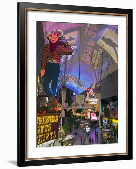 The Freemont Street Experience in Downtown Las Vegas, Las Vegas, Nevada, USA, North America-Gavin Hellier-Framed Photographic Print