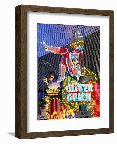 The Freemont Street Experience in Downtown Las Vegas, Las Vegas, Nevada, USA, North America-Gavin Hellier-Framed Photographic Print