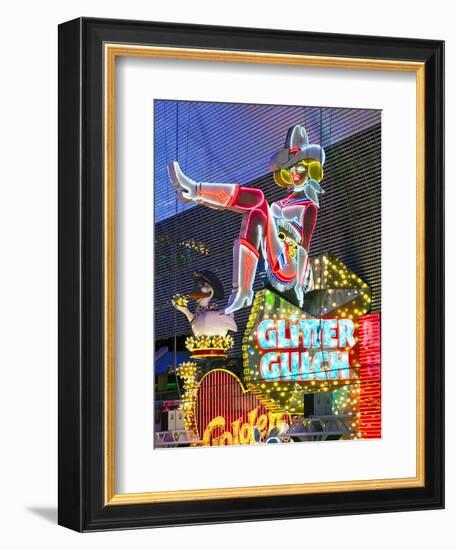 The Freemont Street Experience in Downtown Las Vegas, Las Vegas, Nevada, USA, North America-Gavin Hellier-Framed Photographic Print