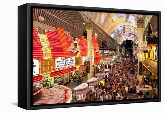 The Fremont Street Experience in Downtown Las Vegas-Gavin Hellier-Framed Premier Image Canvas