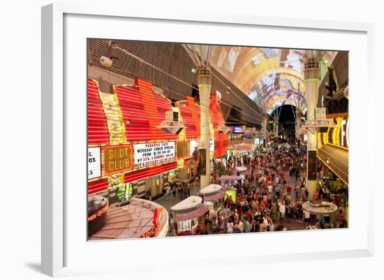 The Fremont Street Experience in Downtown Las Vegas-Gavin Hellier-Framed Photographic Print