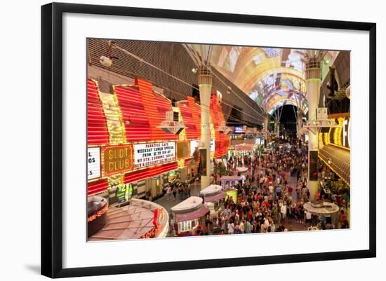 The Fremont Street Experience in Downtown Las Vegas-Gavin Hellier-Framed Photographic Print