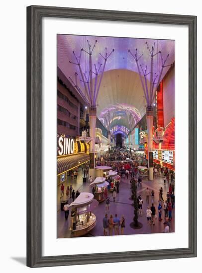 The Fremont Street Experience in Downtown Las Vegas-Gavin Hellier-Framed Photographic Print