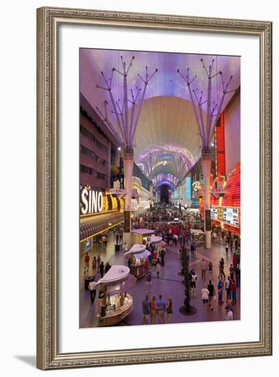 The Fremont Street Experience in Downtown Las Vegas-Gavin Hellier-Framed Photographic Print