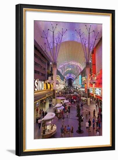 The Fremont Street Experience in Downtown Las Vegas-Gavin Hellier-Framed Photographic Print