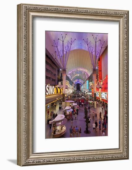 The Fremont Street Experience in Downtown Las Vegas-Gavin Hellier-Framed Photographic Print