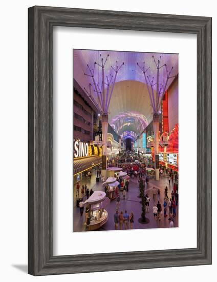 The Fremont Street Experience in Downtown Las Vegas-Gavin Hellier-Framed Photographic Print