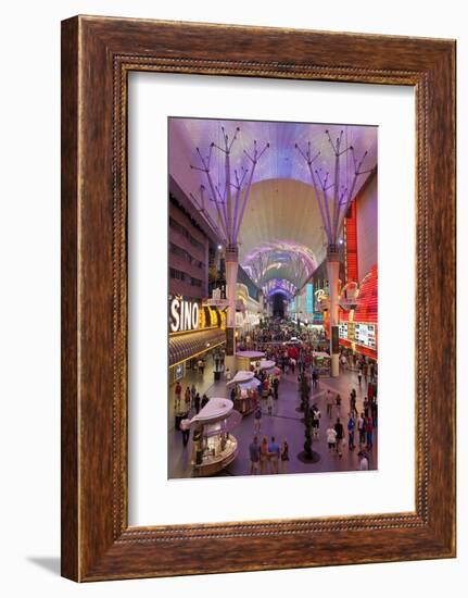 The Fremont Street Experience in Downtown Las Vegas-Gavin Hellier-Framed Photographic Print