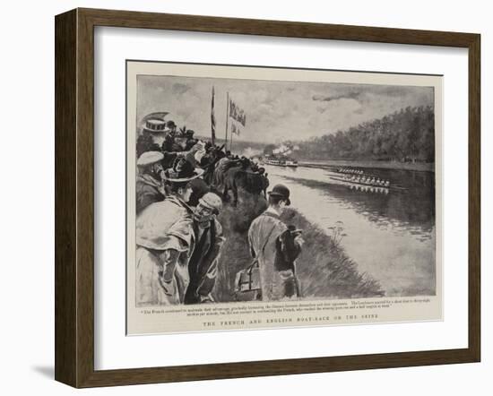 The French and English Boat-Race on the Seine-Paul Destez-Framed Giclee Print