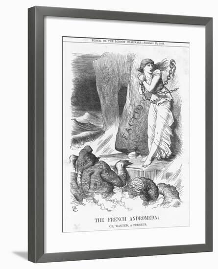 The French Andromeda; Or, Wanted, a Perseus, 1883-Joseph Swain-Framed Giclee Print