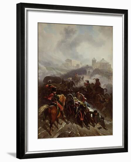 The French Army Crossing the Sierra De Guadarrama, Spain, December 1808, 1812-Nicolas Antoine Taunay-Framed Giclee Print