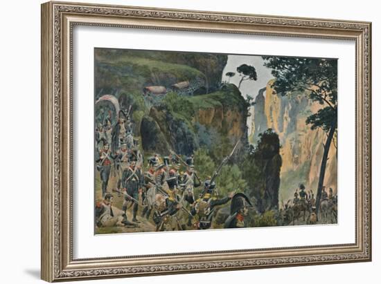 'The French Army in the Mountains of Portugal', 1896-Unknown-Framed Giclee Print